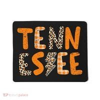 Tennessee State Flag Orange Plaid Leopard Print Souvenir Mousepad thumb 0