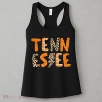 Tennessee State Flag Orange Plaid Leopard Print Souvenir Women's Tank Top thumb 3