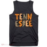 Tennessee State Flag Orange Plaid Leopard Print Souvenir Tank Top thumb 0