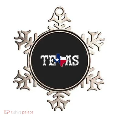 Texas Shaped Flag Grunge Distressed Texas Ornament