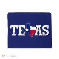 Texas Shaped Flag Grunge Distressed Texas Mousepad thumb 0