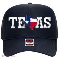 Texas Shaped Flag Grunge Distressed Texas Hat thumb 0
