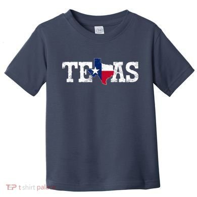 Texas Shaped Flag Grunge Distressed Texas Toddler T-Shirt