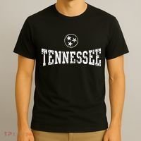 Tennessee State Flag Home Tennessean Distressed Orange T-Shirt thumb 3