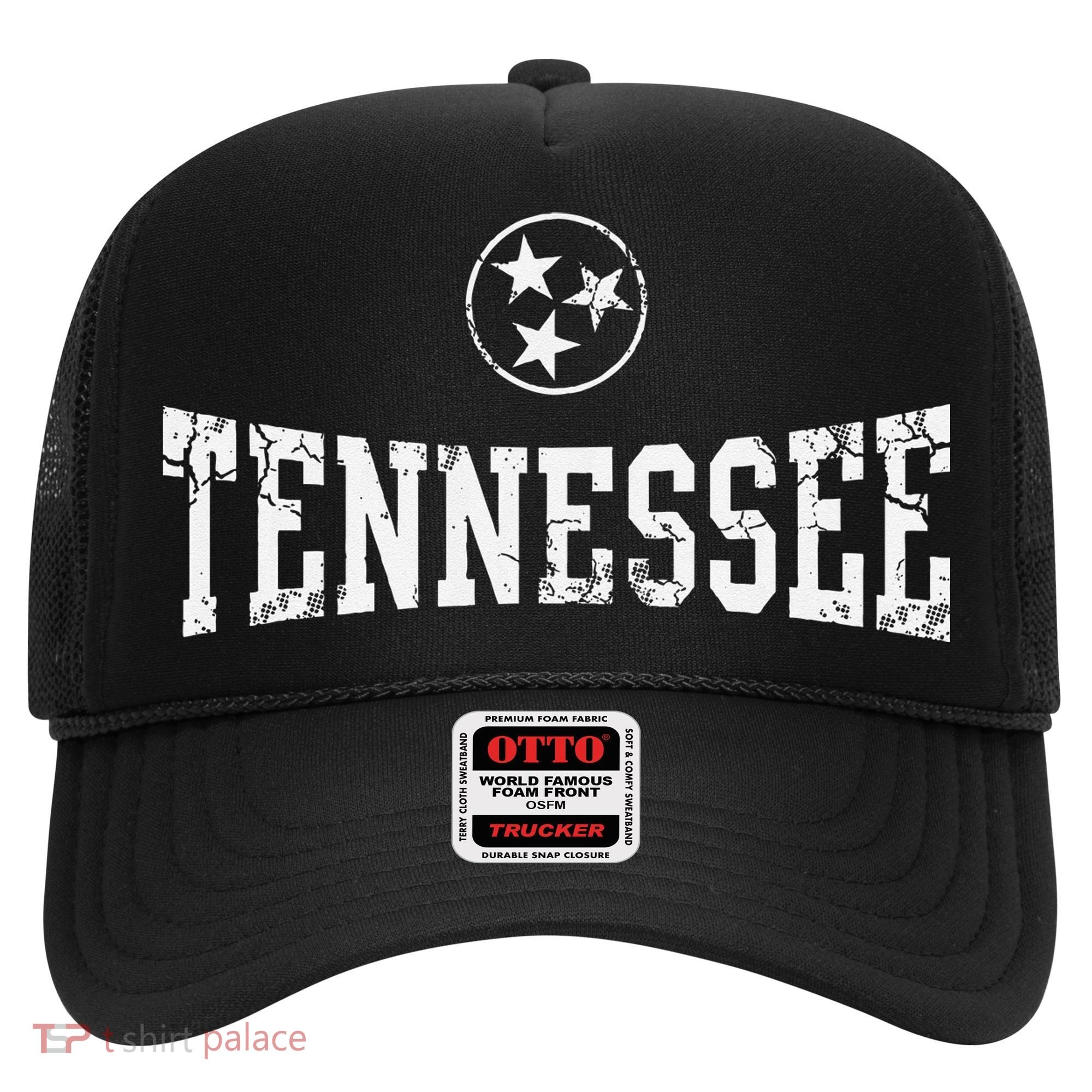 Tennessee State Flag Home Tennessean Distressed Orange Hat