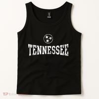 Tennessee State Flag Home Tennessean Distressed Orange Tank Top thumb 2