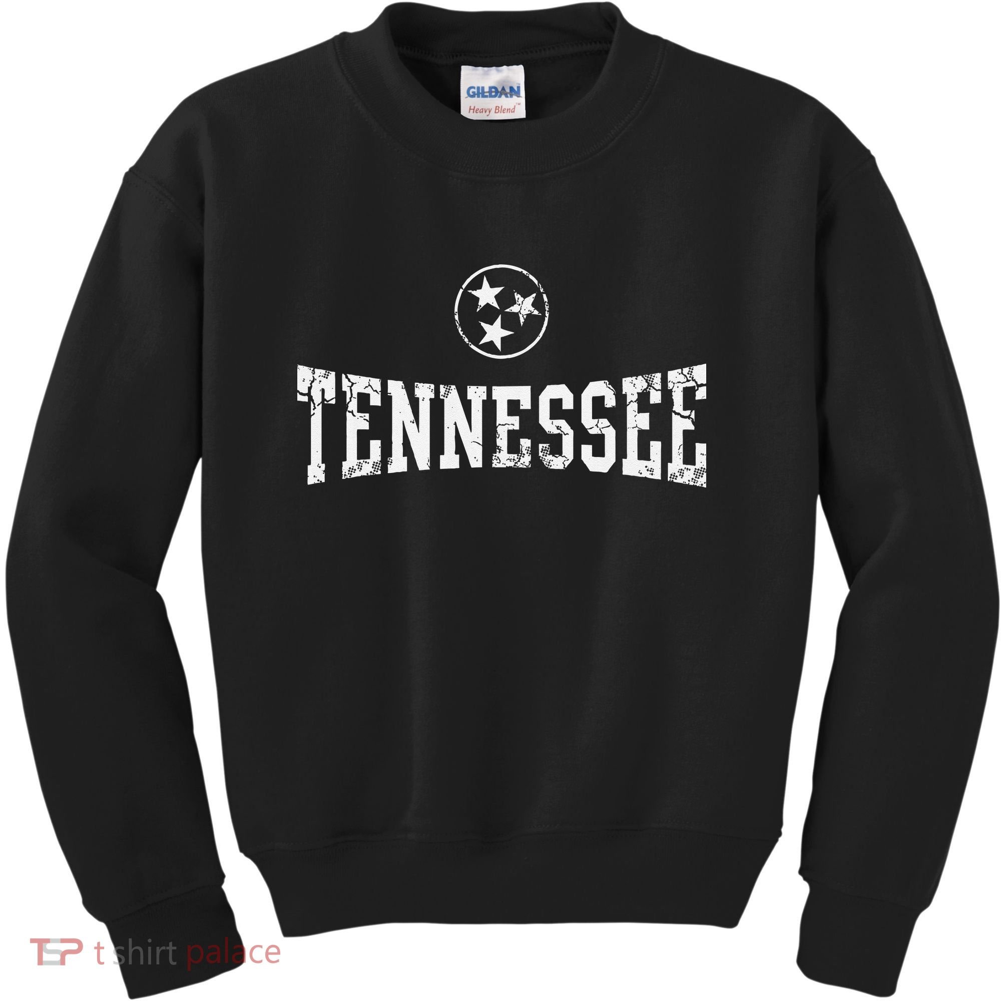 Tennessee State Flag Home Tennessean Distressed Orange Kids Sweatshirt
