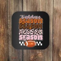 Touch Season Football Lover Cute Retro Coaster thumb 0
