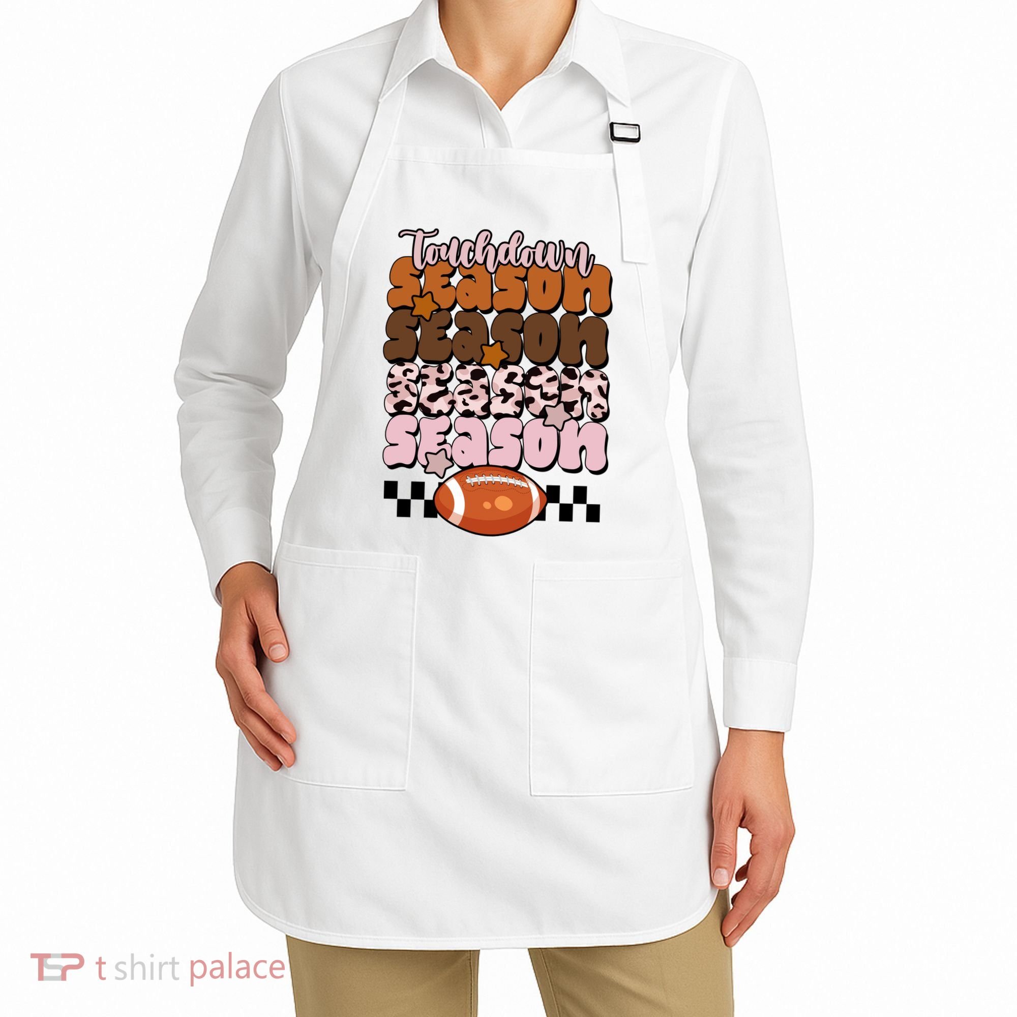 Touch Season Football Lover Cute Retro Apron