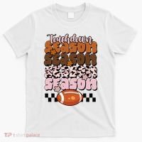 Touch Season Football Lover Cute Retro T-Shirt thumb 0