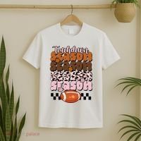 Touch Season Football Lover Cute Retro T-Shirt thumb 2