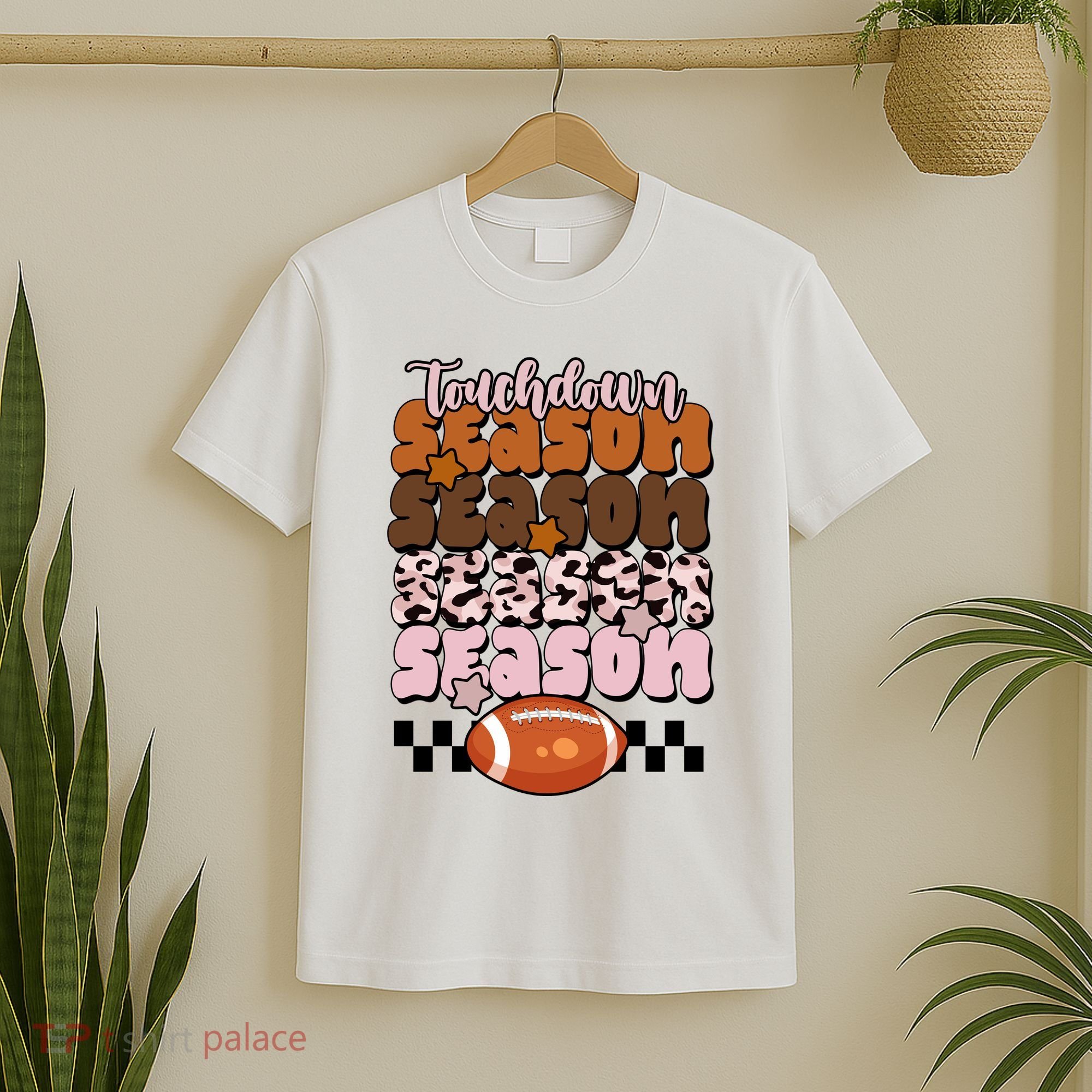 Touch Season Football Lover Cute Retro T-Shirt