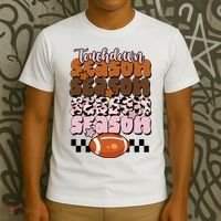 Touch Season Football Lover Cute Retro T-Shirt thumb 3