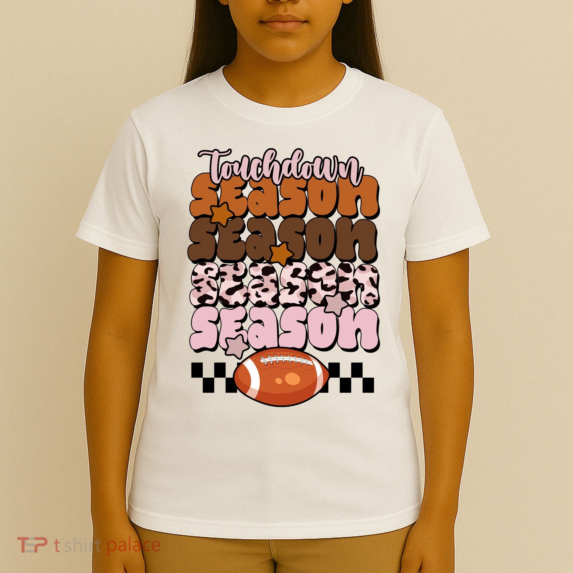 Touch Season Football Lover Cute Retro T-Shirt