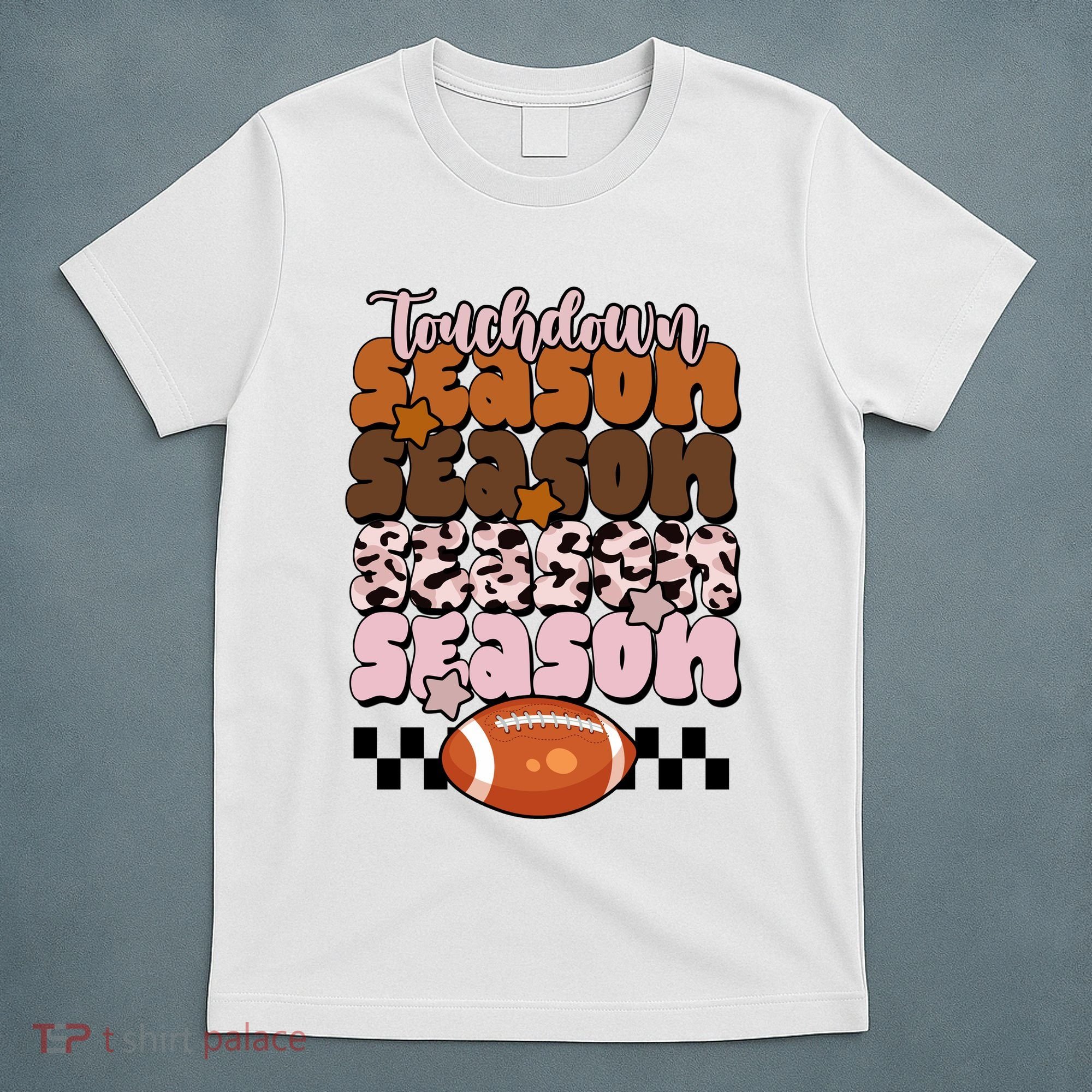 Touch Season Football Lover Cute Retro T-Shirt
