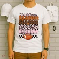 Touch Season Football Lover Cute Retro T-Shirt thumb 6