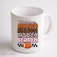 Touch Season Football Lover Cute Retro Coffee Mug thumb 1