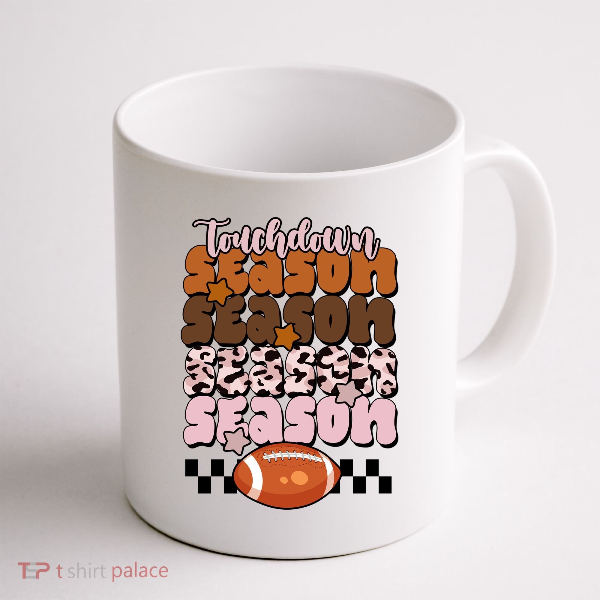 Touch Season Football Lover Cute Retro Coffee Mug