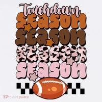 Touch Season Football Lover Cute Retro Women's Hoodie thumb 2