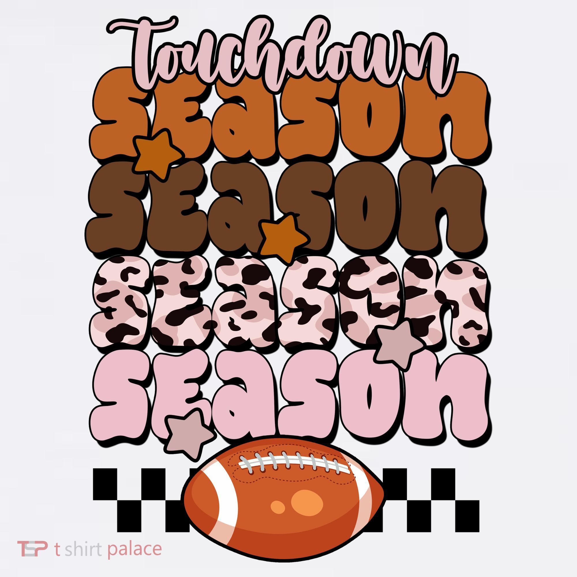 Touch Season Football Lover Cute Retro Women's Hoodie