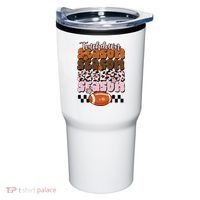 Touch Season Football Lover Cute Retro Tumbler thumb 0