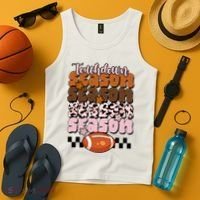 Touch Season Football Lover Cute Retro Tank Top thumb 4