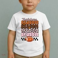Touch Season Football Lover Cute Retro Toddler T-Shirt thumb 2