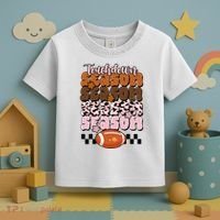 Touch Season Football Lover Cute Retro Toddler T-Shirt thumb 3
