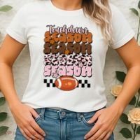 Touch Season Football Lover Cute Retro Women's T-Shirt thumb 2