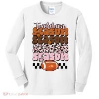 Touch Season Football Lover Cute Retro Kids Long Sleeve Shirt thumb 0