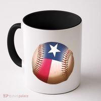 Texas State Flag Baseball Fan Coffee Mug thumb 0