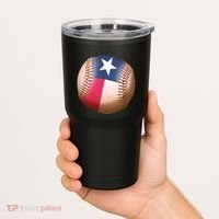 Texas State Flag Baseball Fan Tumbler thumb 2