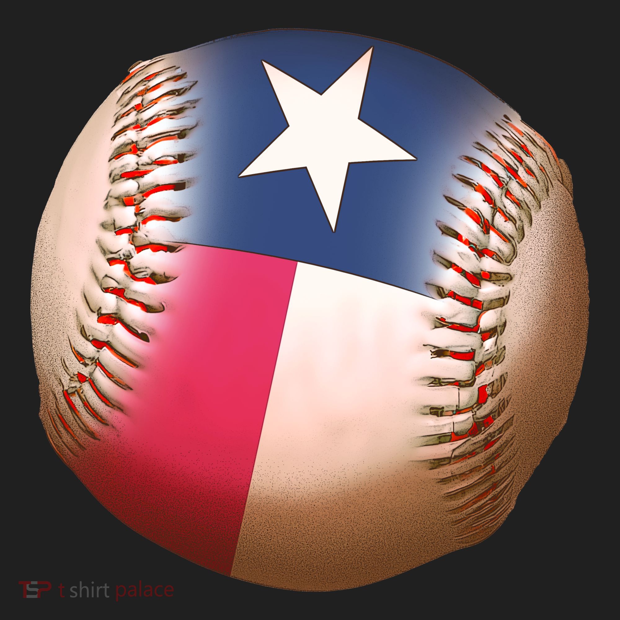Texas State Flag Baseball Fan Tumbler