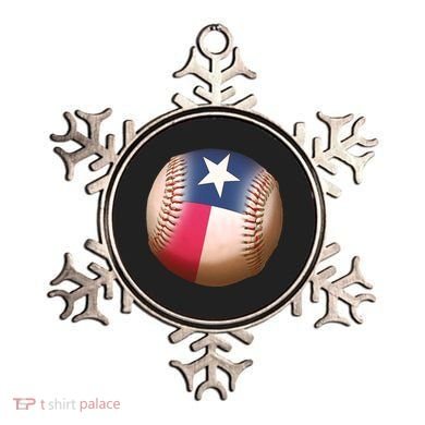 Texas State Flag Baseball Fan Ornament
