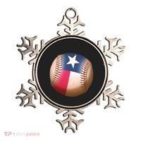 Texas State Flag Baseball Fan Ornament thumb 0