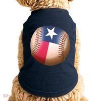 Texas State Flag Baseball Fan Doggie Tank thumb 0