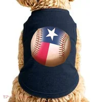 Texas State Flag Baseball Fan Doggie Tank thumb 0