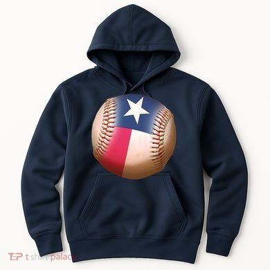 Texas State Flag Baseball Fan Hoodie