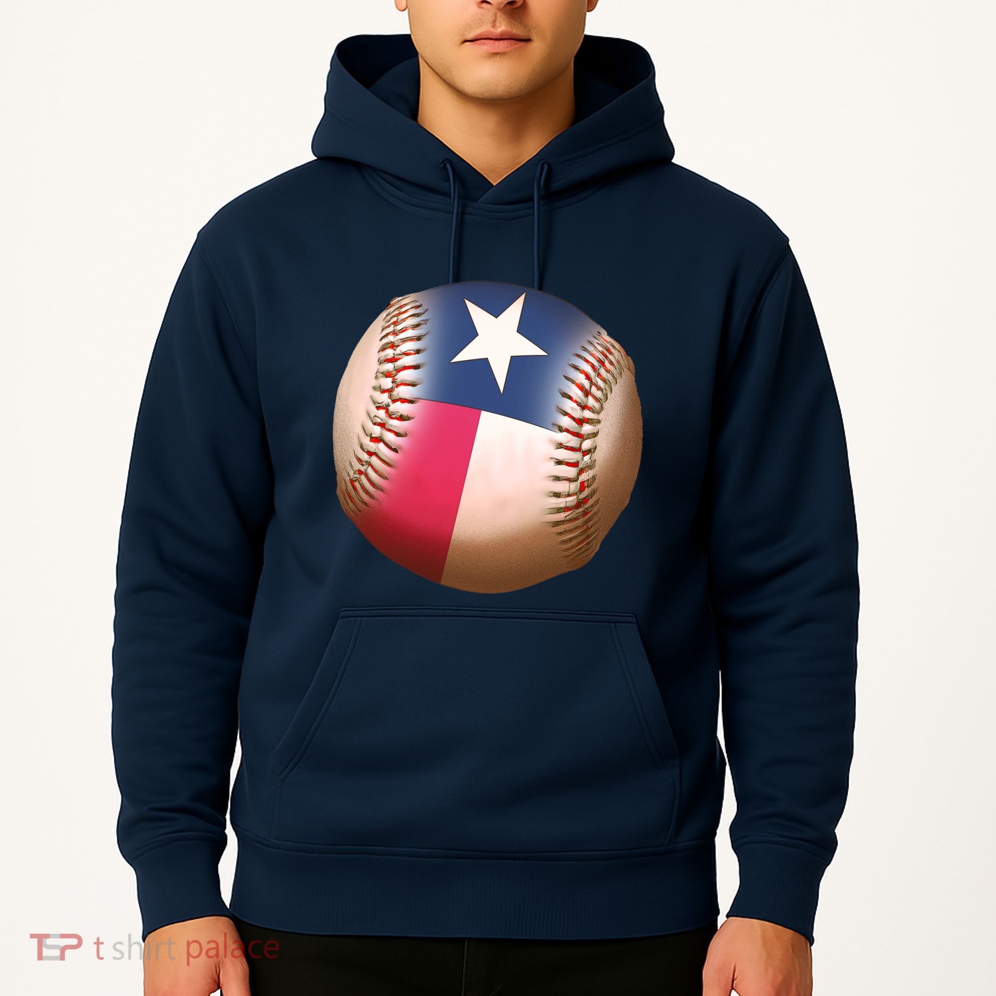 Texas State Flag Baseball Fan Hoodie
