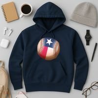 Texas State Flag Baseball Fan Hoodie thumb 3