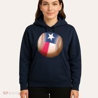 Texas State Flag Baseball Fan Hoodie thumb 5