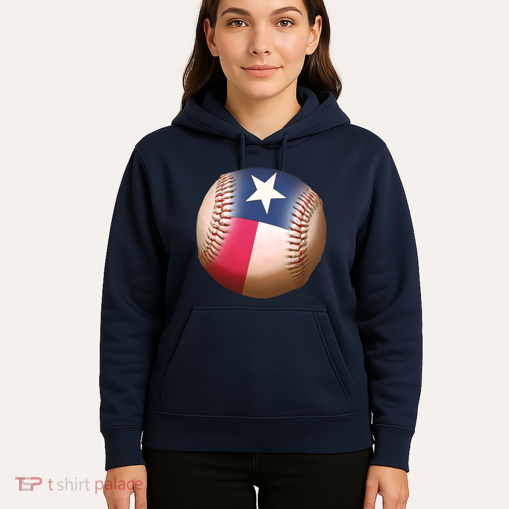 Texas State Flag Baseball Fan Hoodie