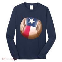 Texas State Flag Baseball Fan Long Sleeve Shirt thumb 0