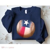 Texas State Flag Baseball Fan Sweatshirt thumb 2