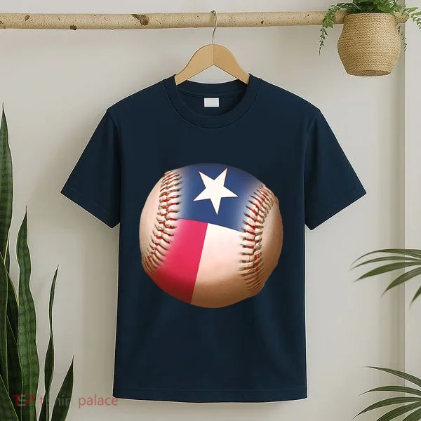 Texas State Flag Baseball Fan T-Shirt