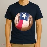 Texas State Flag Baseball Fan T-Shirt thumb 3