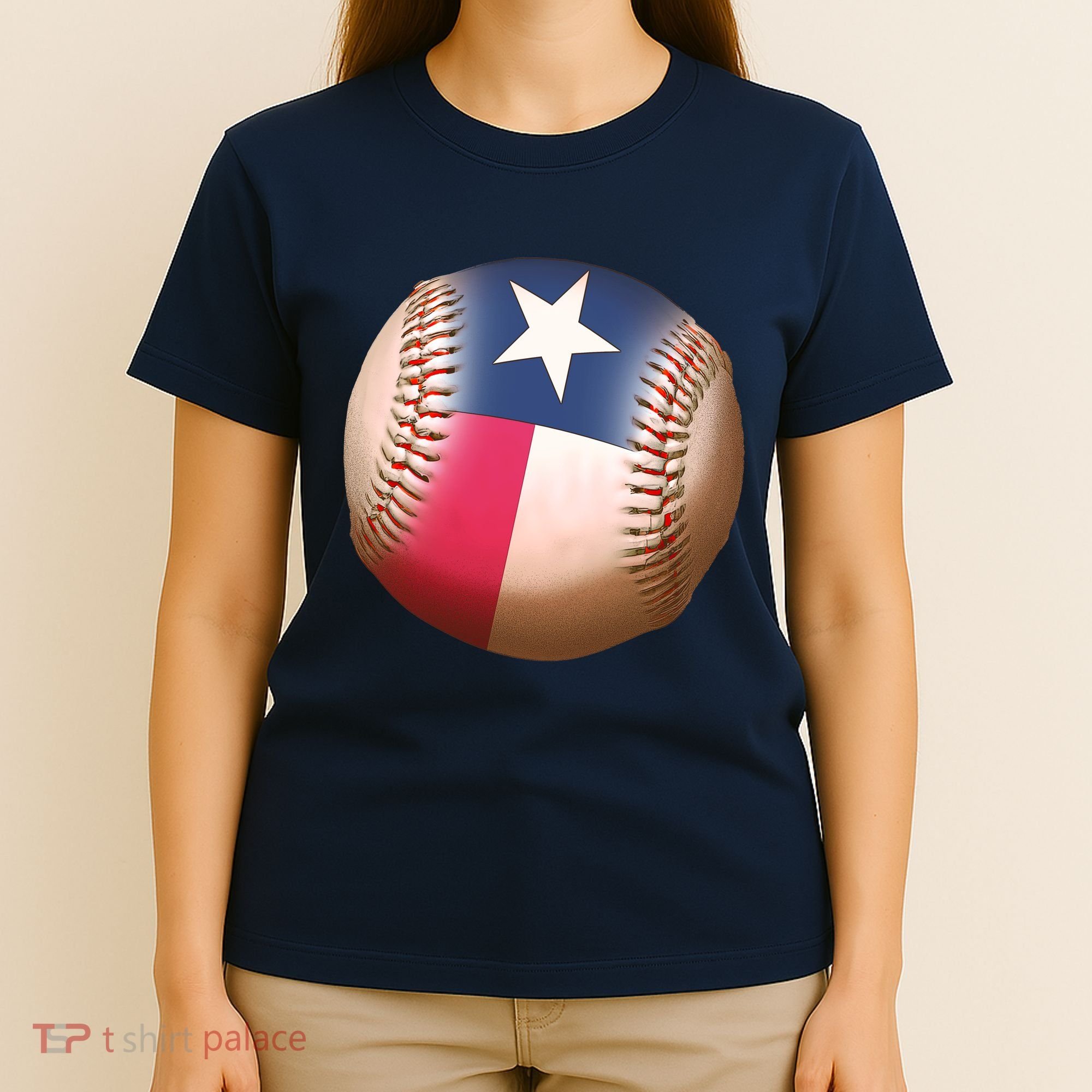 Texas State Flag Baseball Fan T-Shirt