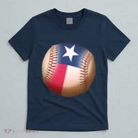 Texas State Flag Baseball Fan T-Shirt thumb 5