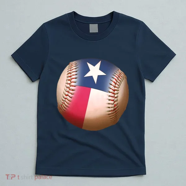 Texas State Flag Baseball Fan T-Shirt