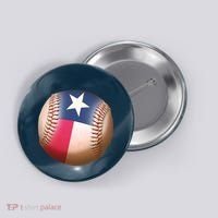 Texas State Flag Baseball Fan Button thumb 0